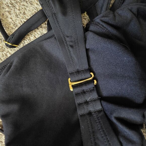 Ingrid And Isabel Maternity Swimsuit XL One Piece Black Adjustable EUC - Picture 7 of 10